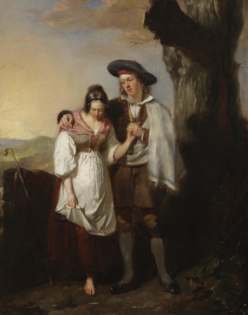 Courting Couple by Alexander Johnston, 1836